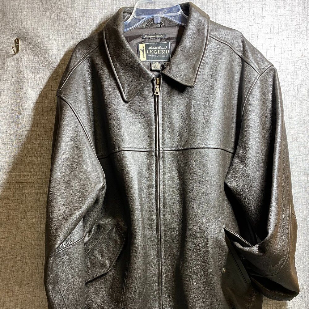Eddie Bauer Leather Bomber Jacket 3X/Tall